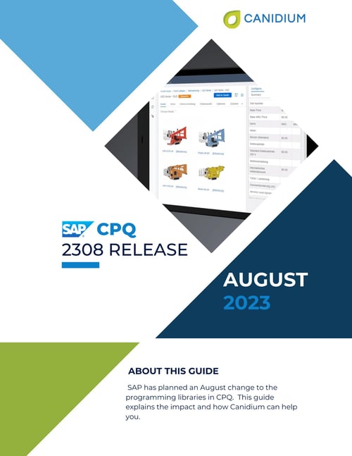 SAP CPQ 2308 Release Cover