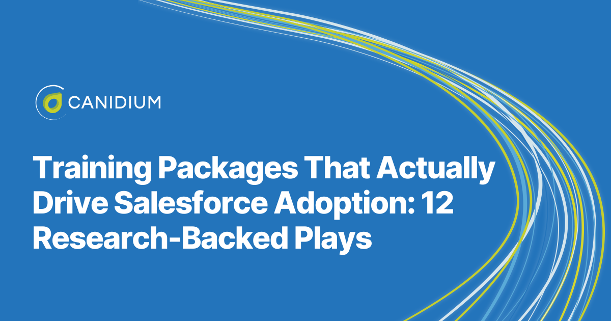 Training Packages That Actually Drive Salesforce Adoption: 12 Research-Backed Plays