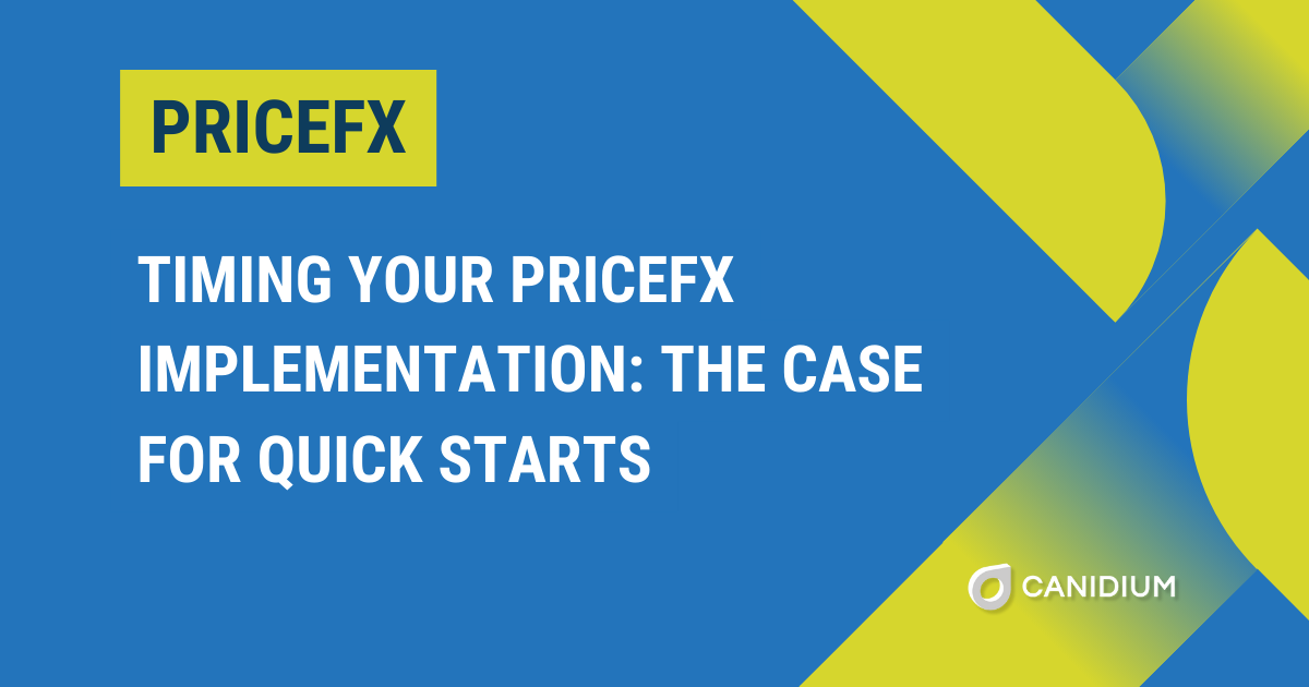 Timing Your Pricefx Implementation: The Case for Quick Starts
